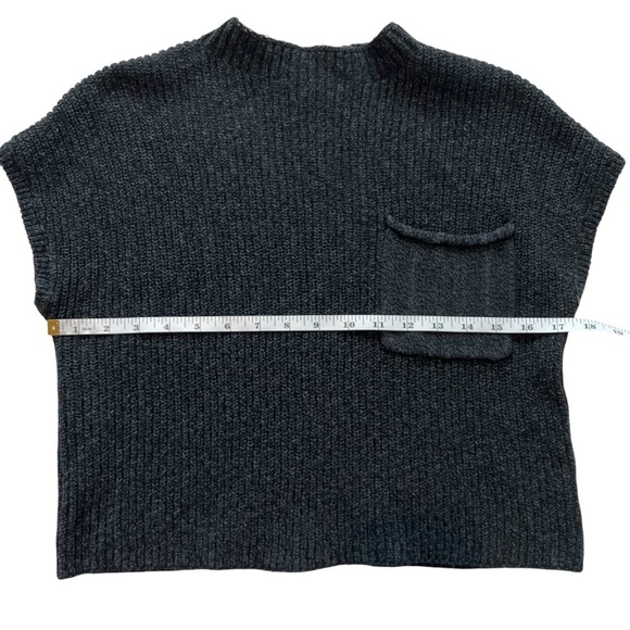 Free People Beach Gray Freya Short Sleeve Knit Sweater Size Extra Small - Picture 8 of 8